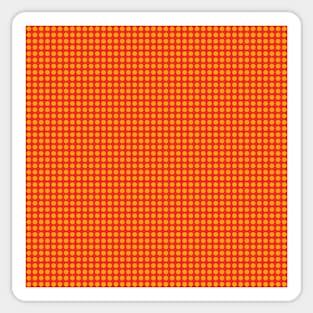 Orange Fire Brick Pattern Sticker